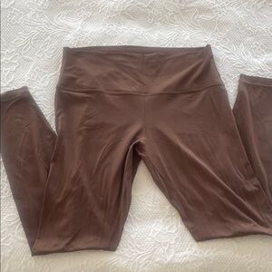 lululemon Chocolate Ribbed High-Waisted Leggings 🤎